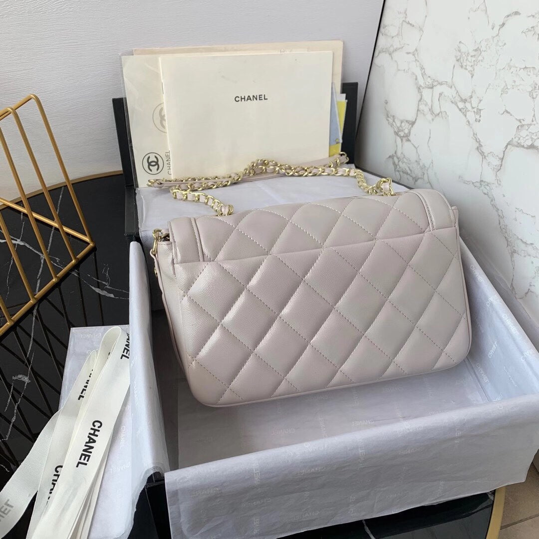 Chanel Classic Flap Bag Gold Hardware 23cm