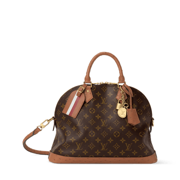 Women's Alma MM Soft Celebration Monogram Coated Canvas Tote Bag N30049
