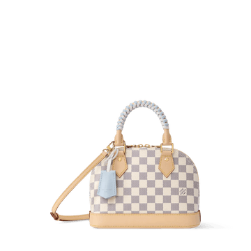Women's Alma BB Damier Azur Bleu Olympe Coated Canvas Handbag N40902