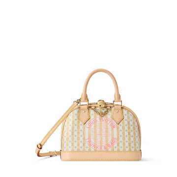Women's Alma BB LV Stamp Banana Monogram Canvas Nano Bag