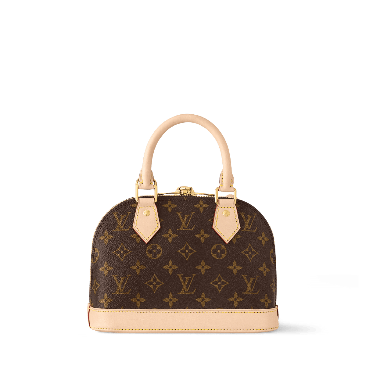 Women's Alma BB Monogram Canvas Top Handle Bag