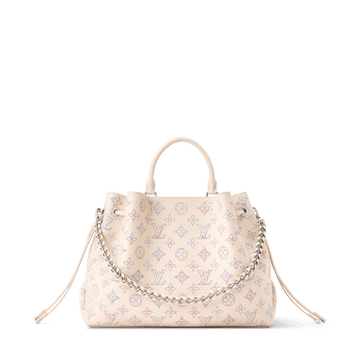 Women's Bella Tote Link Quartz Perforated Mahina Calfskin Leather Bag M2A169