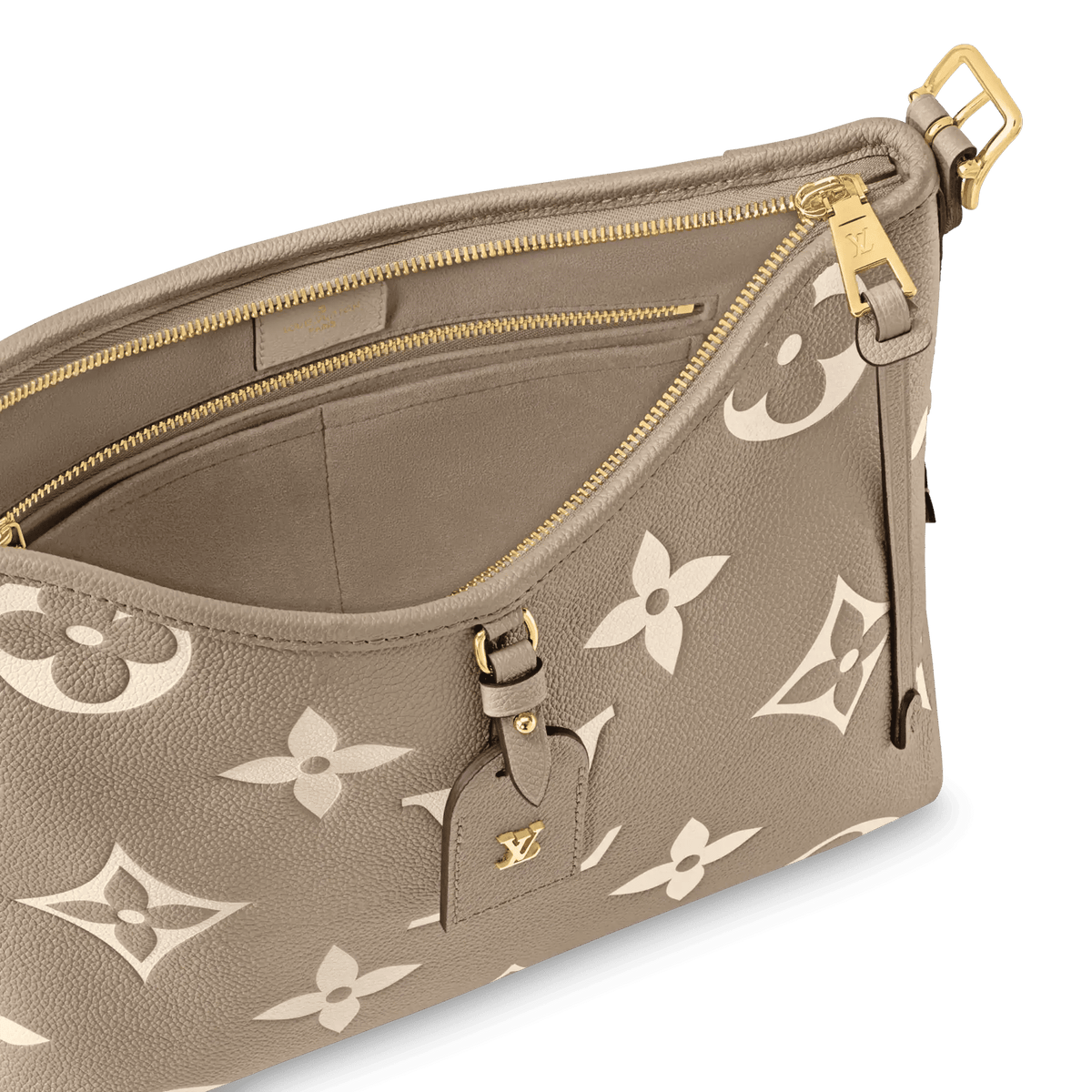 Women's CarryAll PM Bicolor Monogram Empreinte Leather Hobo Bag M47180