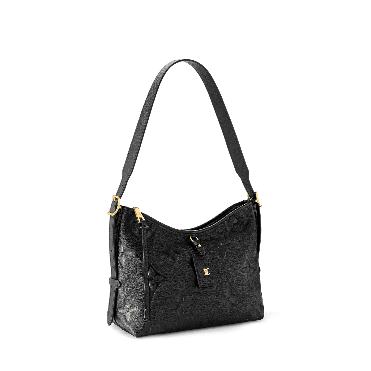 Women's CarryAll PM Black Monogram Empreinte Leather Hobo Bag M46288