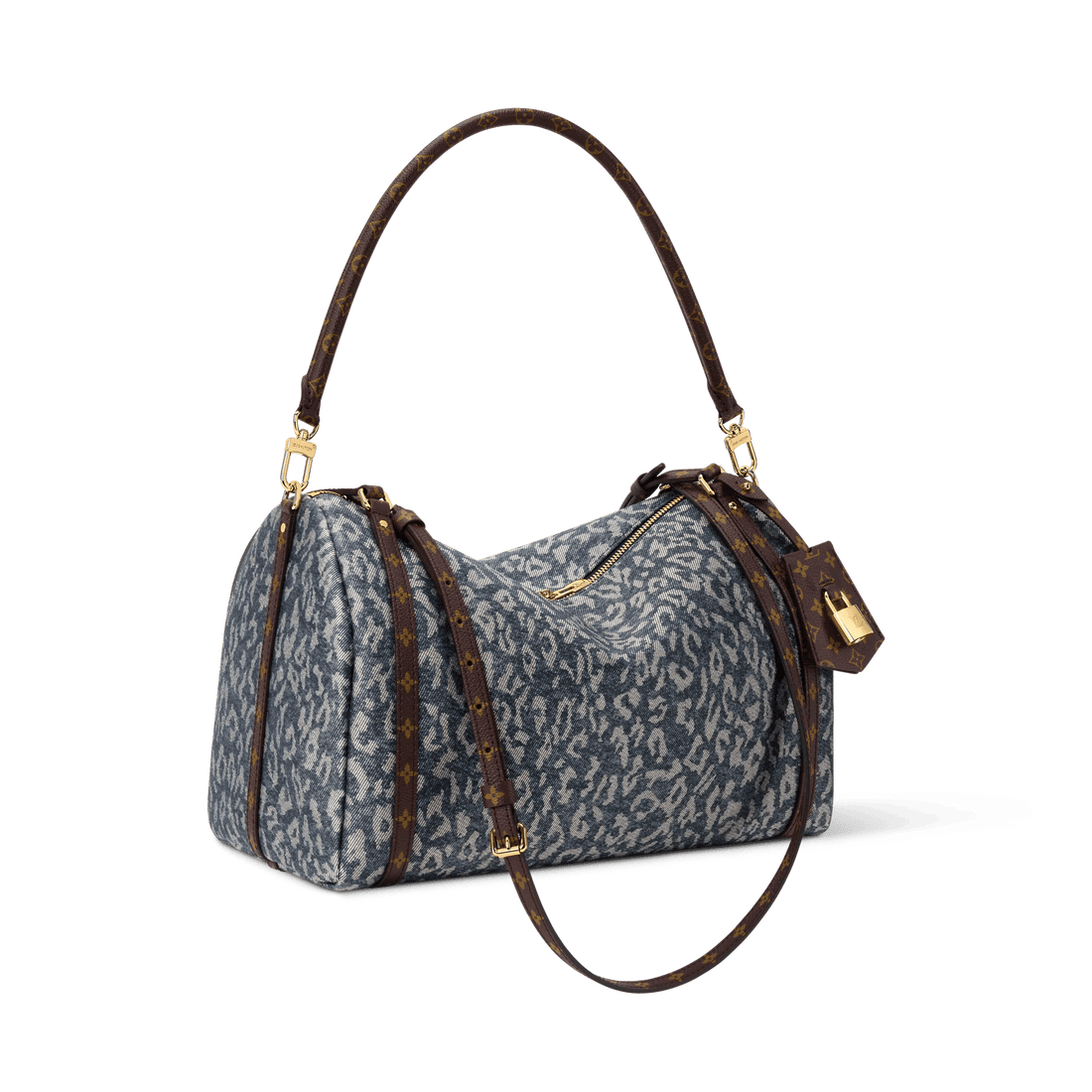 Women's Express MM Wild Denim Silver Blue Tote Bag M3A388