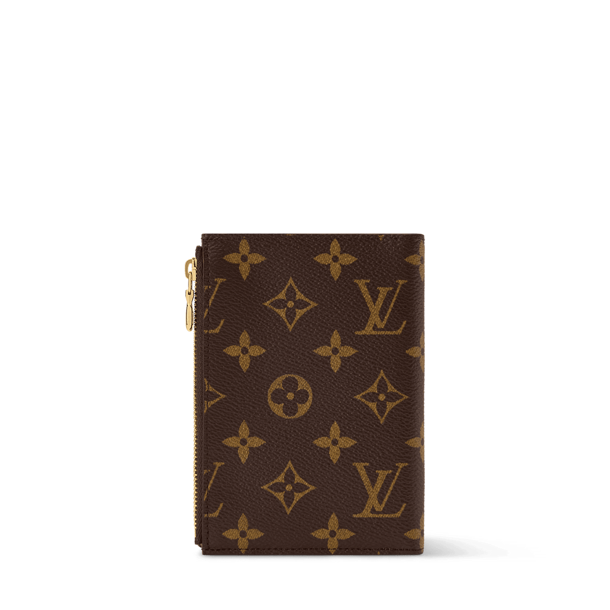 Locked Passport Cover Monogram Coated Canvas Gold-Toned Hardware