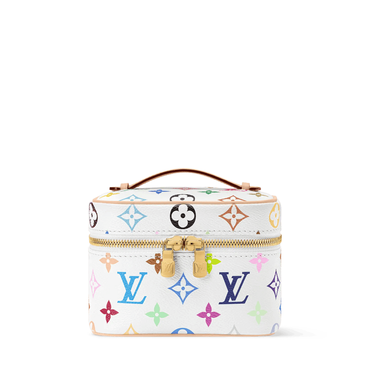 Nice Nano Vanity Case Monogram Multicolore Blanc M27941