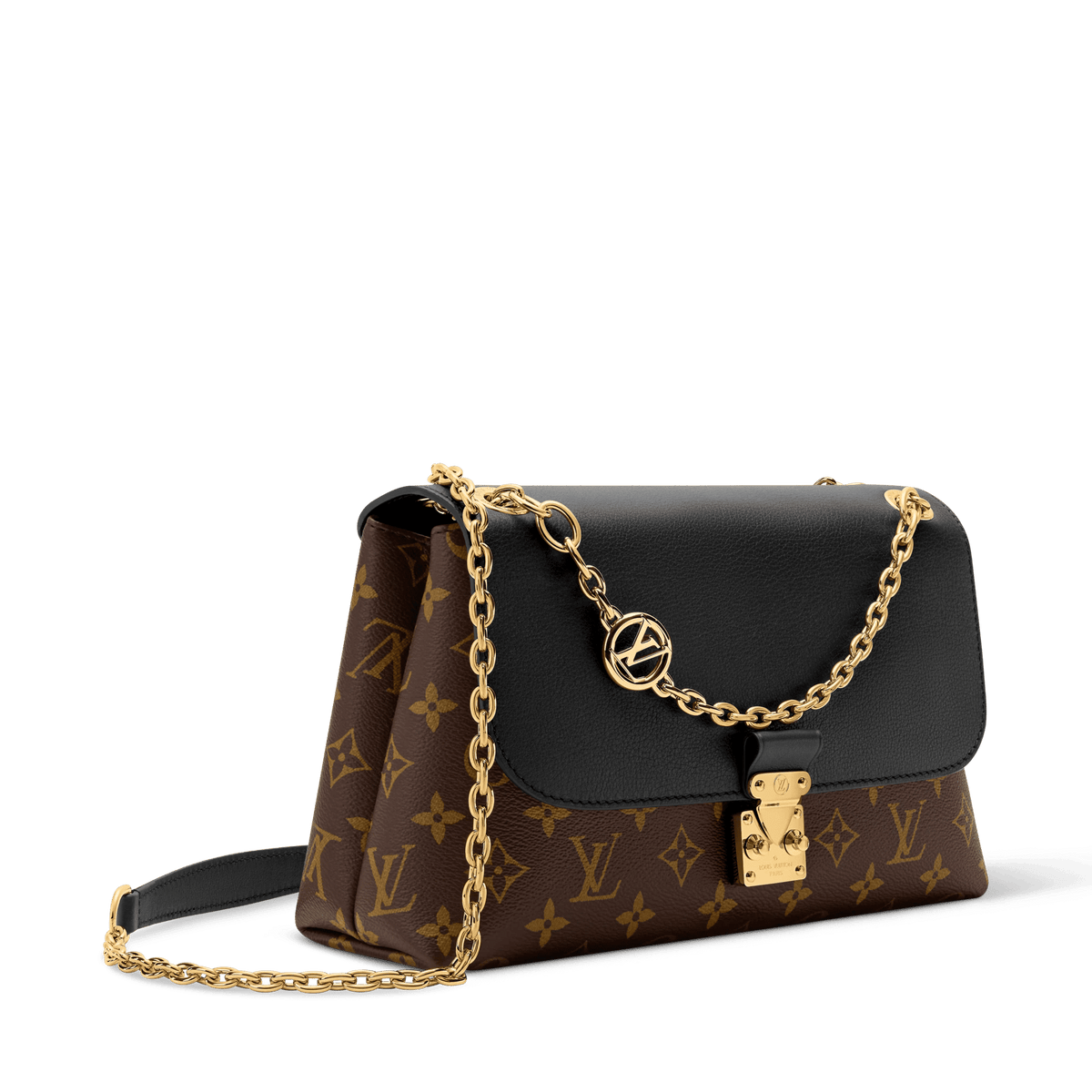 Women's Madeleine PM Monogram Black Leather Shoulder Bag M28610