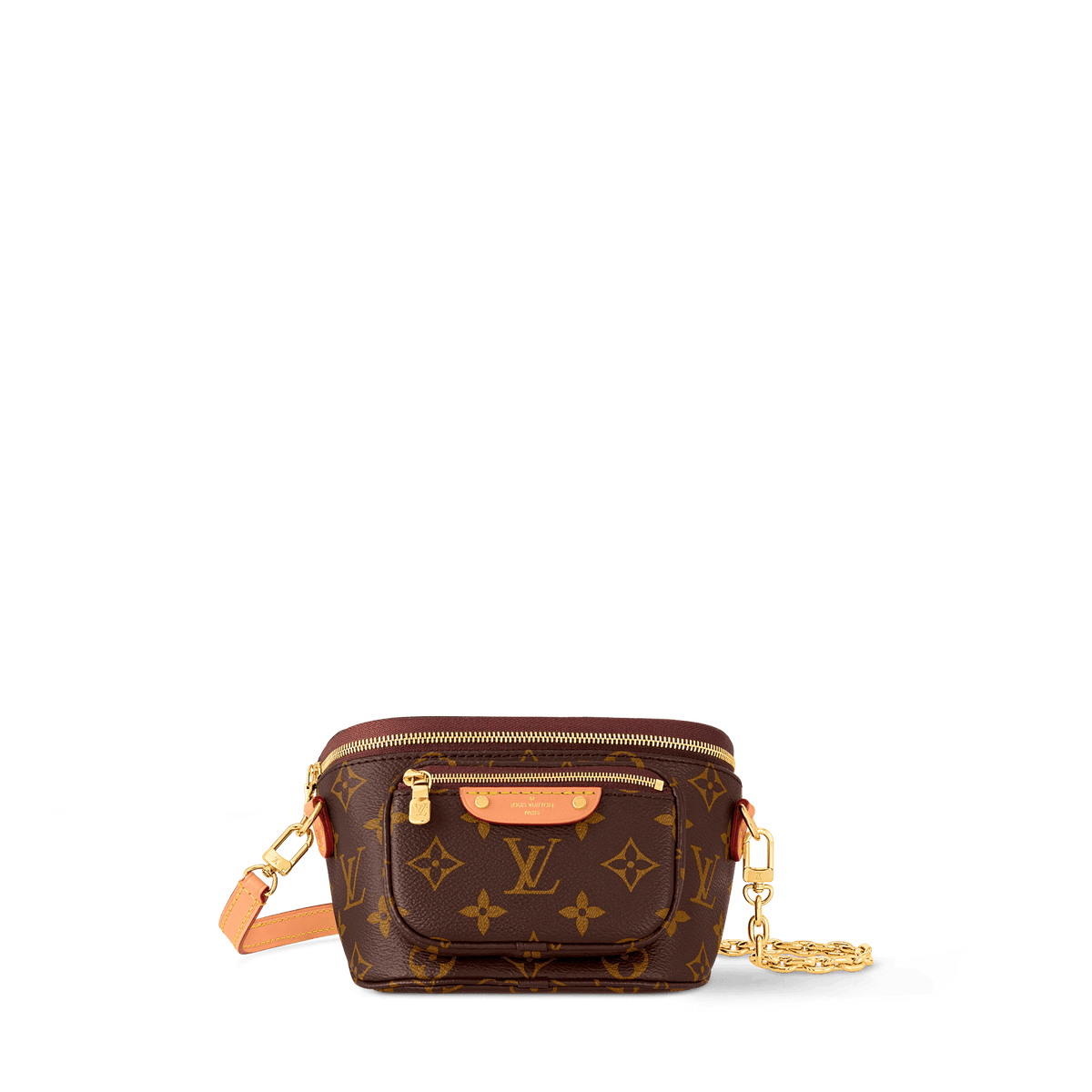 Mini Bumbag Monogram Coated Canvas Gold-Toned Hardware