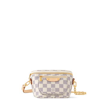 Women's Mini Bumbag Damier Azur Canvas Waist Bag N00130