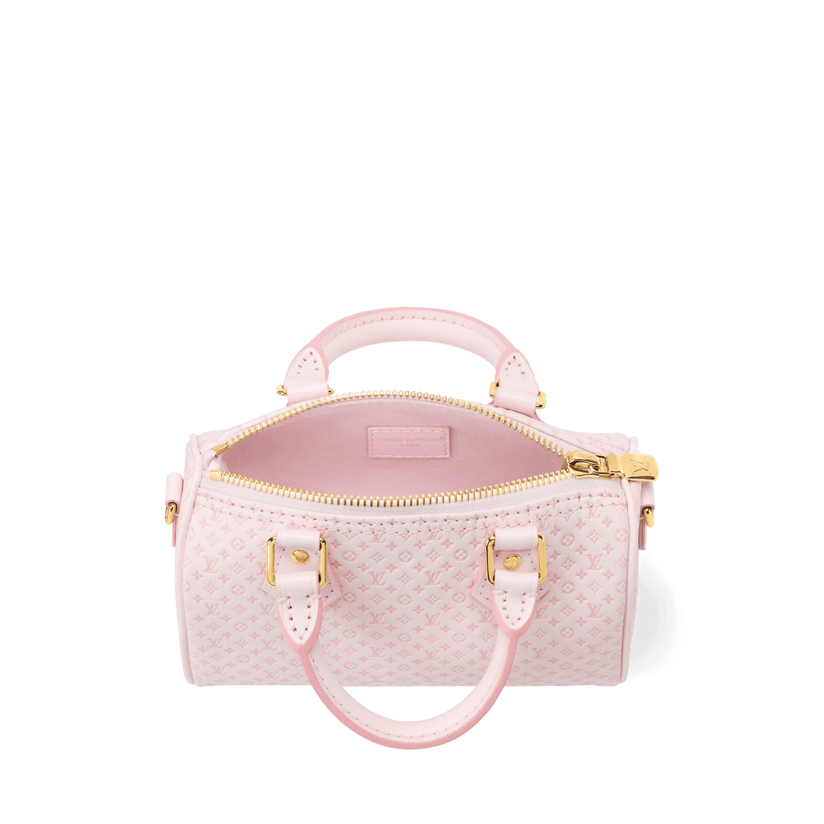 Women's Nano Speedy Minigram Light Bliss Calfskin Nano Bag