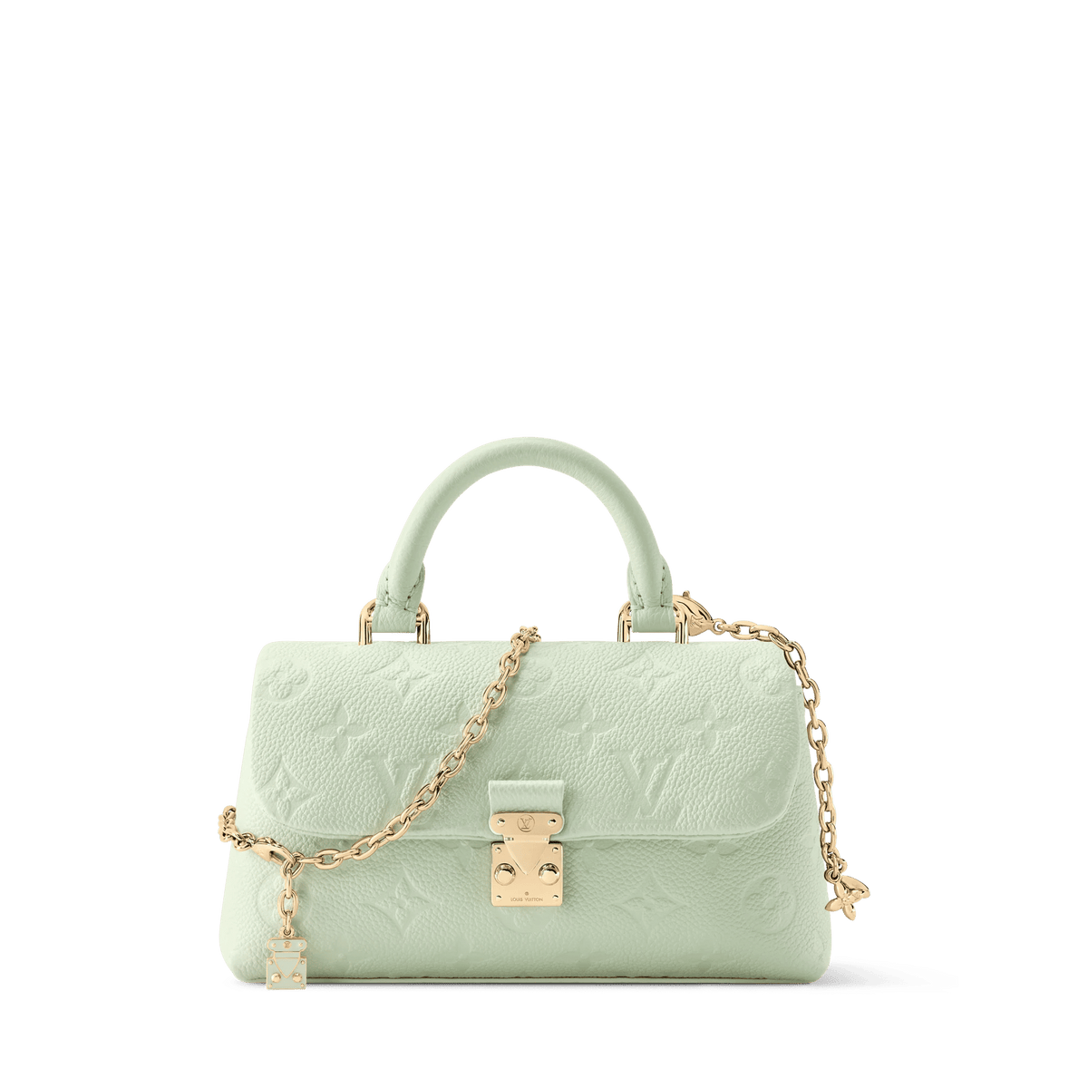 Women's Nano Madeleine Monogram Empreinte Leather Minty Crossbody Bag