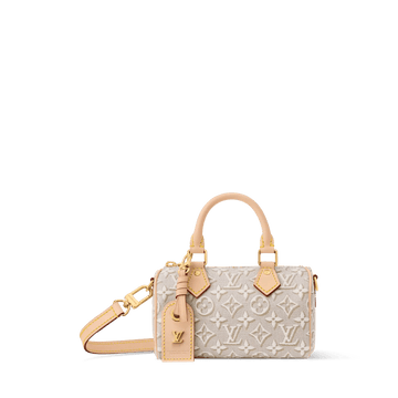 Women's Nano Speedy Monogram Emblème Peuplier Jacquard Canvas Crossbody Bag
