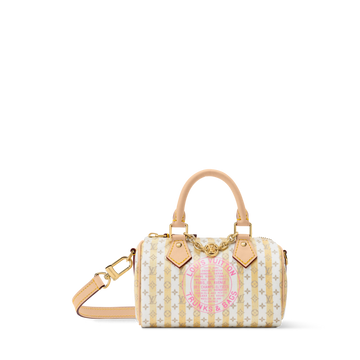 Nano Speedy Monogram Coated Canvas LV Stamp Banana Gold-Toned Hardware