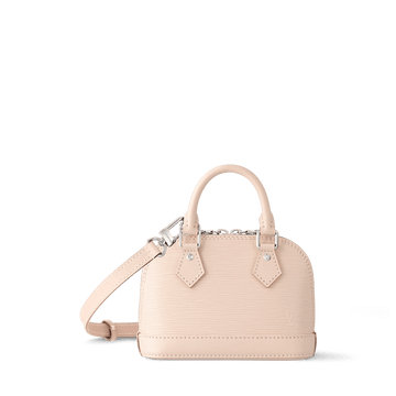 Nano Alma Epi Leather Quartz White Silver-Color Hardware