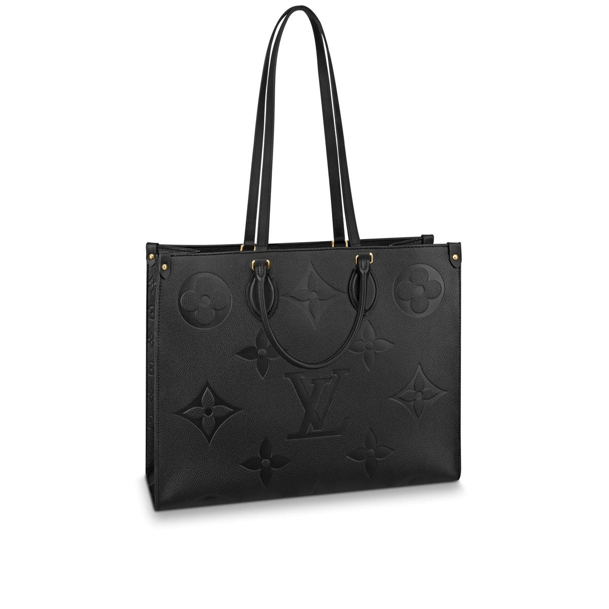 Women's OnTheGo GM Black Monogram Empreinte Leather Tote Bag M44925