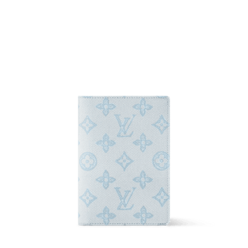 Passport Cover Monogram Origine Bleu Courrier M27614