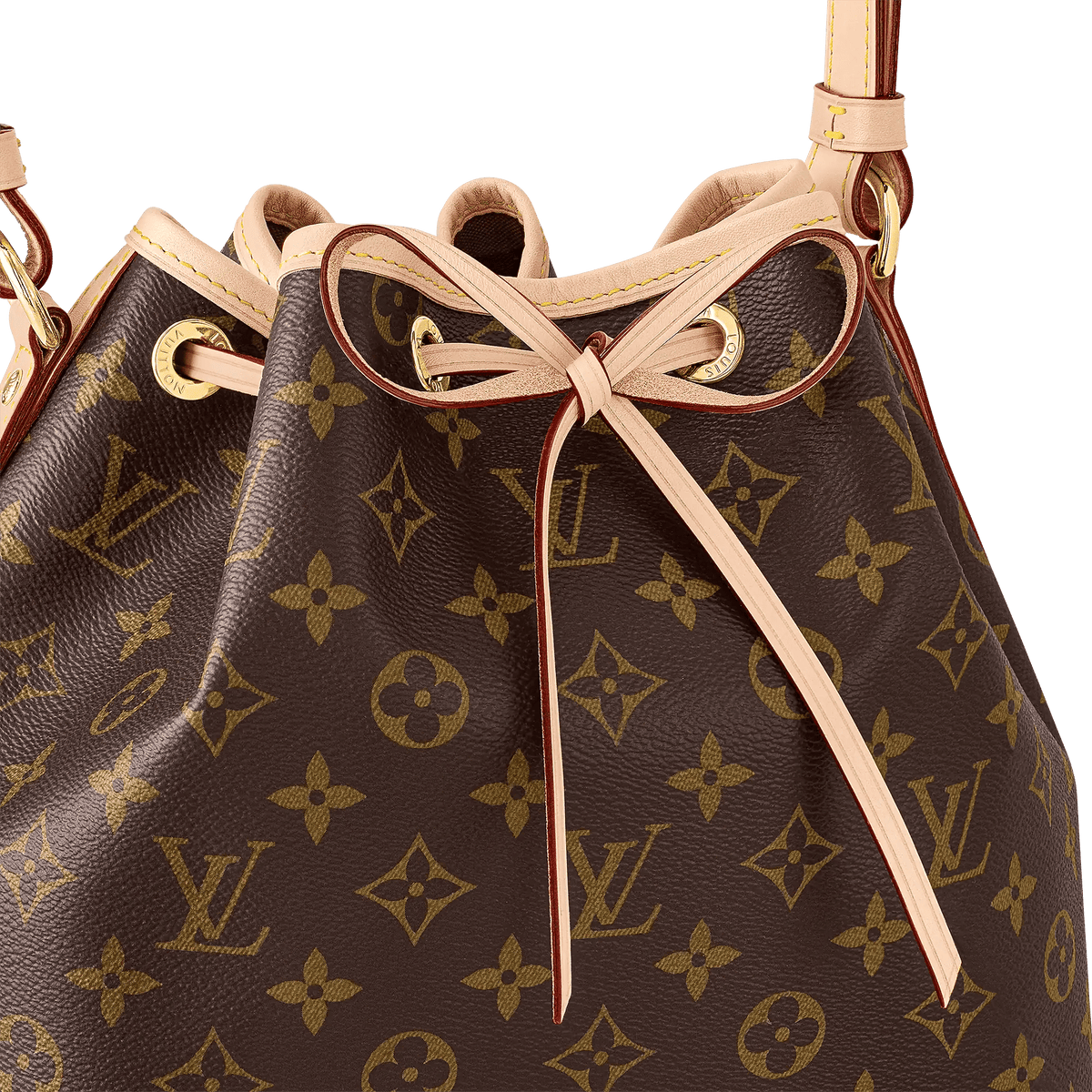 Petit Noé Monogram Coated Canvas Gold-Toned Hardware