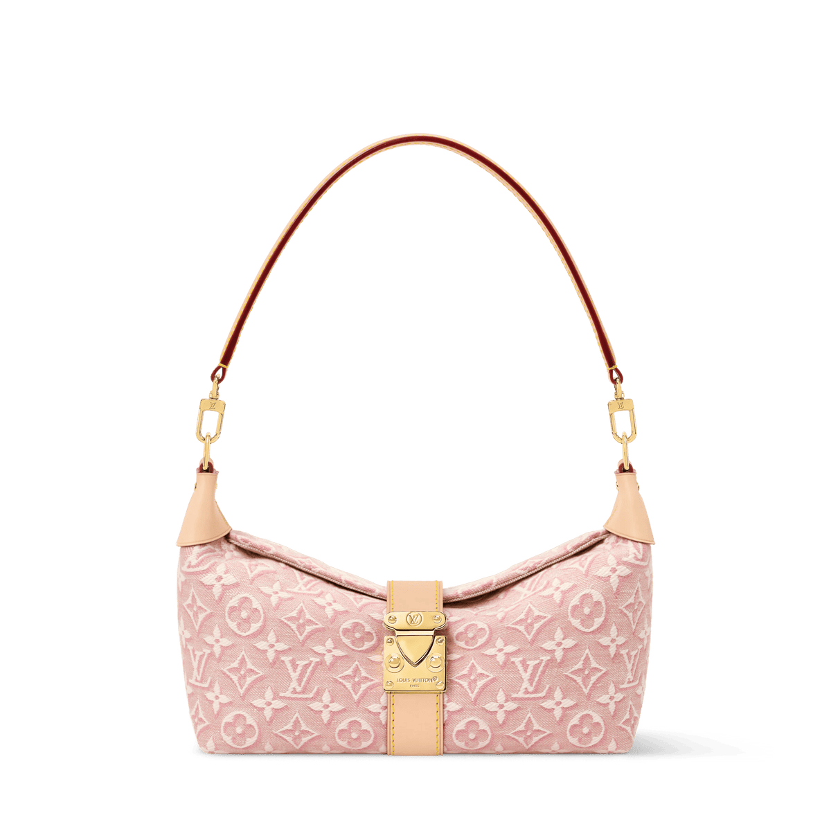 Pochette Mia Monogram Emblème Rose Ruban Gold-Toned Hardware