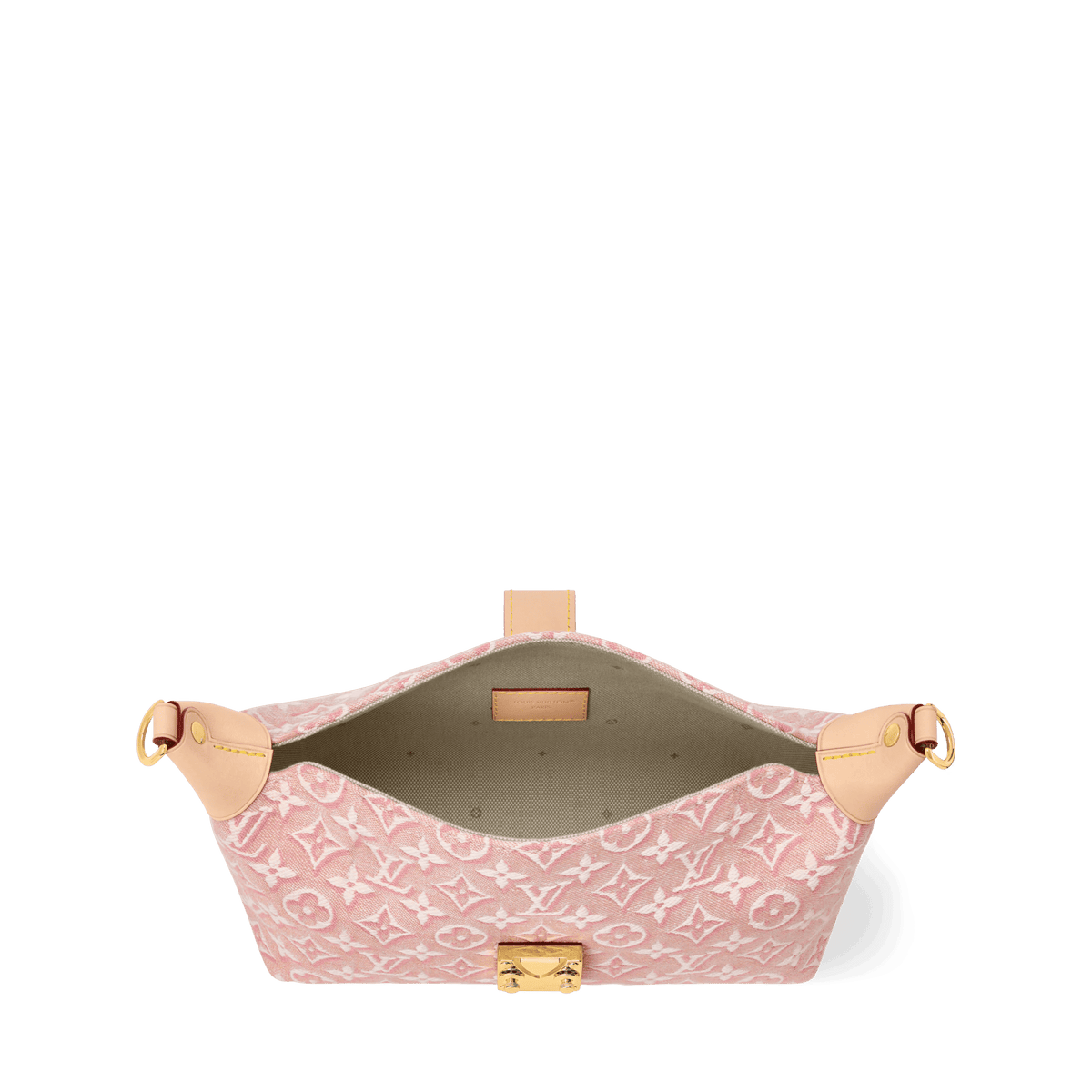 Women's Pochette Mia Monogram Emblème Rose Ruban Bag