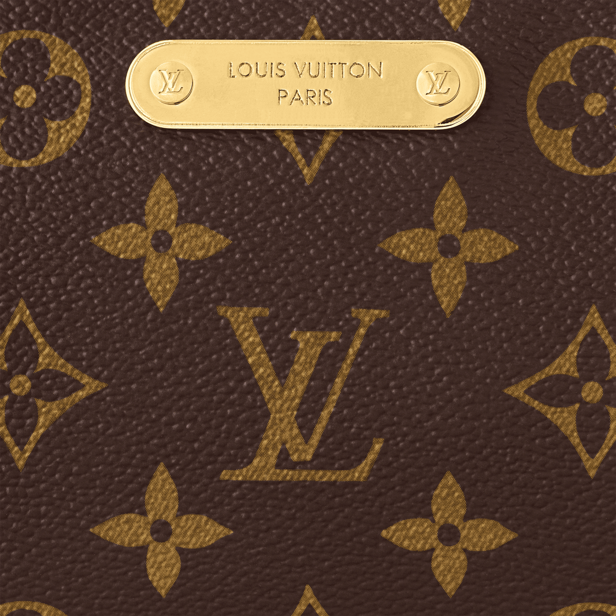 Pochette Liv Monogram Coated Canvas Gold-Toned Hardware