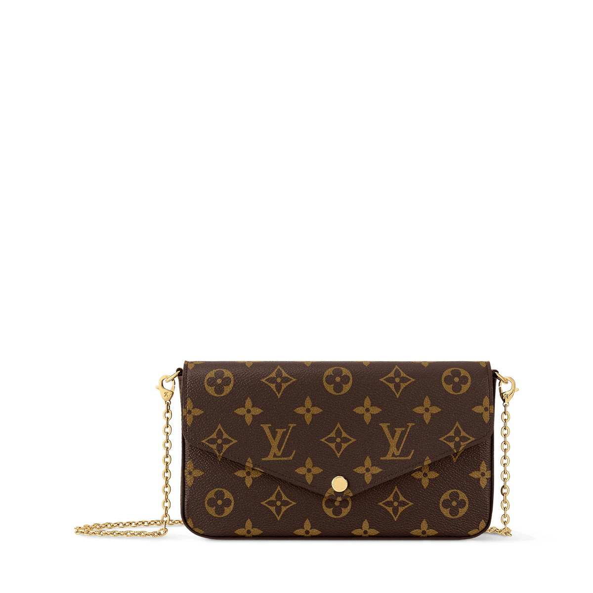 Women's Pochette Félicie Monogram Fuchsia Crossbody Bag