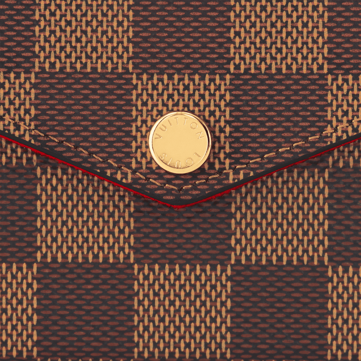 Women's Pochette Félicie Damier Ebene Coated Canvas Chain Wallet N40492