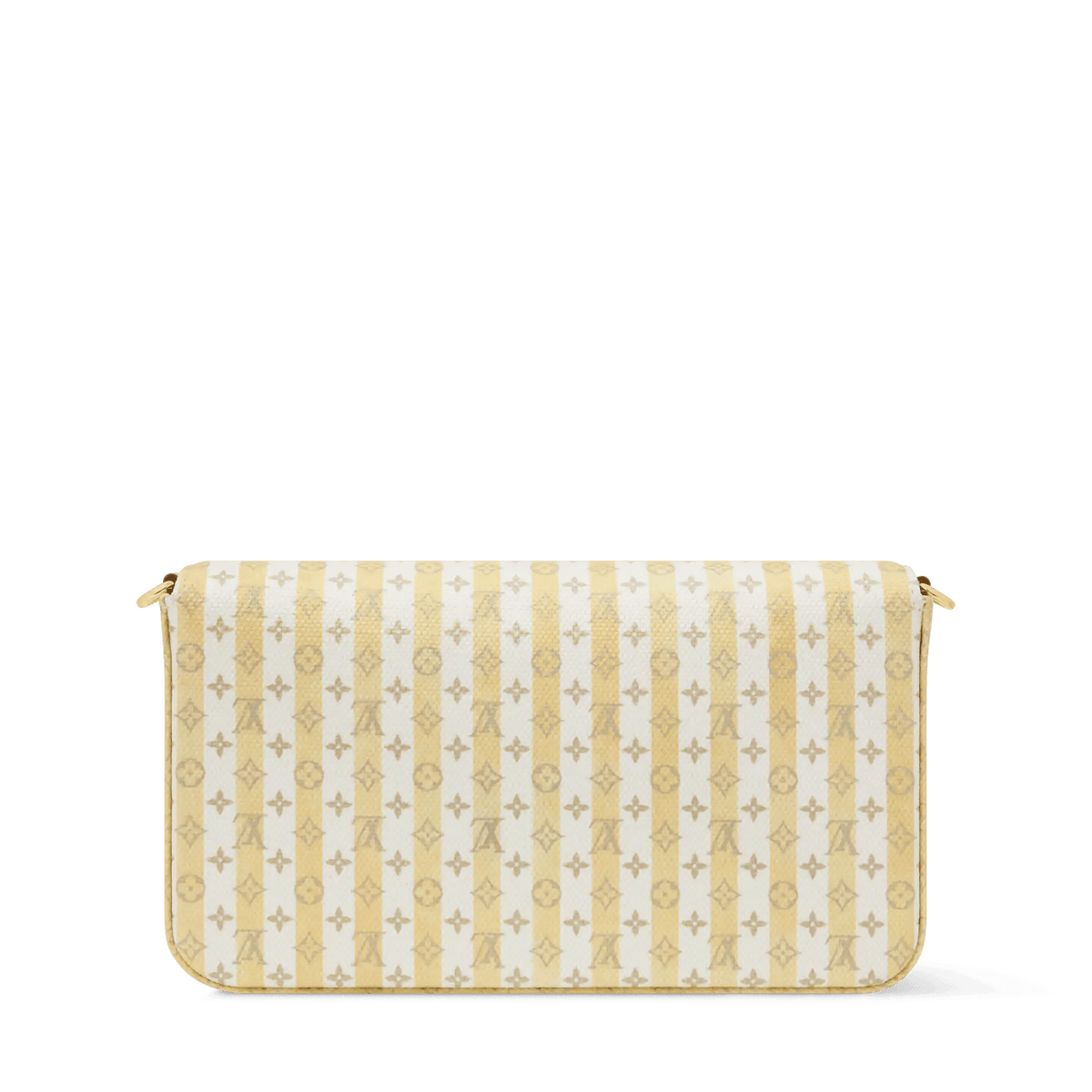 Pochette Félicie Minigram Coated Canvas LV Stamp Banana Gold-Toned Hardware