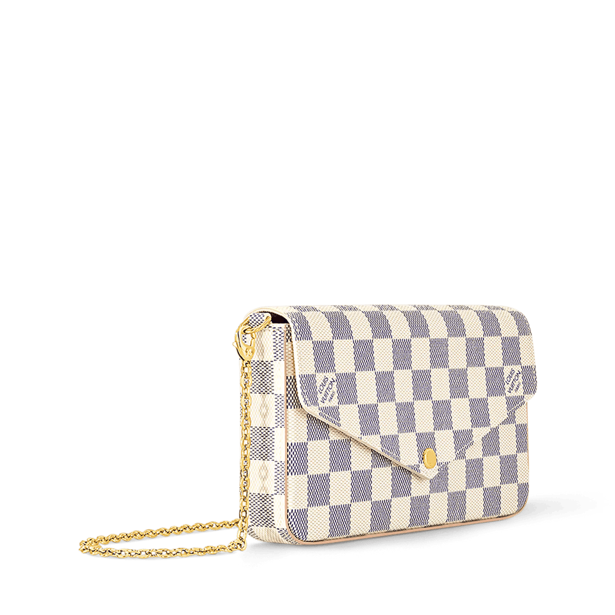 Women's Pochette Félicie Damier Azur Canvas Chain Wallet N40491