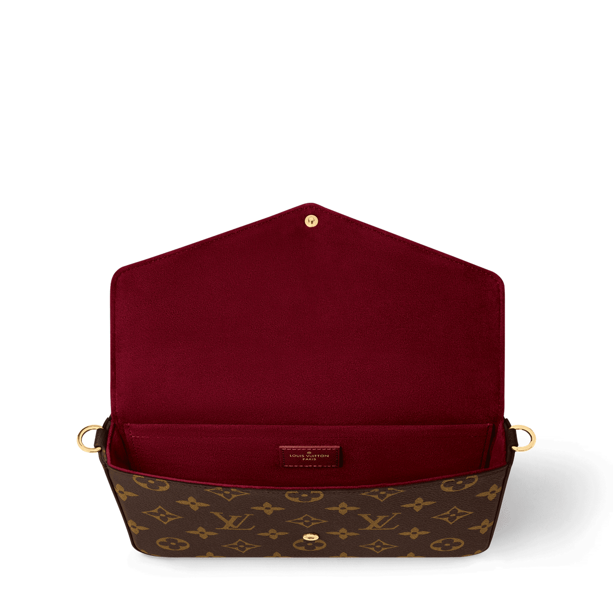 Women's Pochette Félicie Monogram Fuchsia Crossbody Bag
