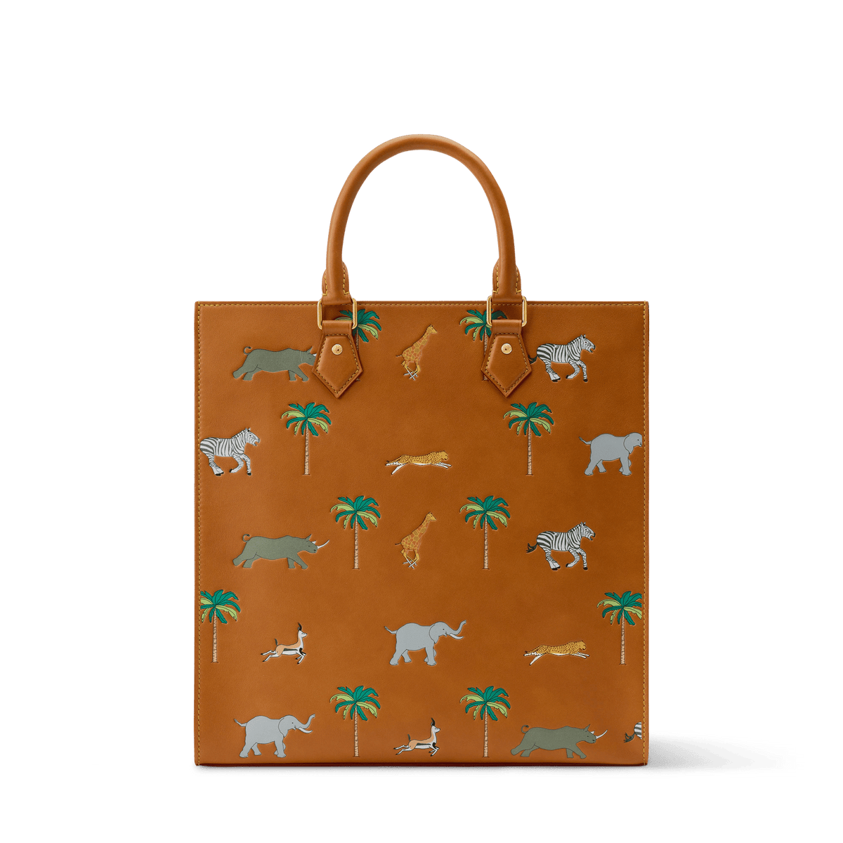 Men's Sac Plat Calf Leather Tan