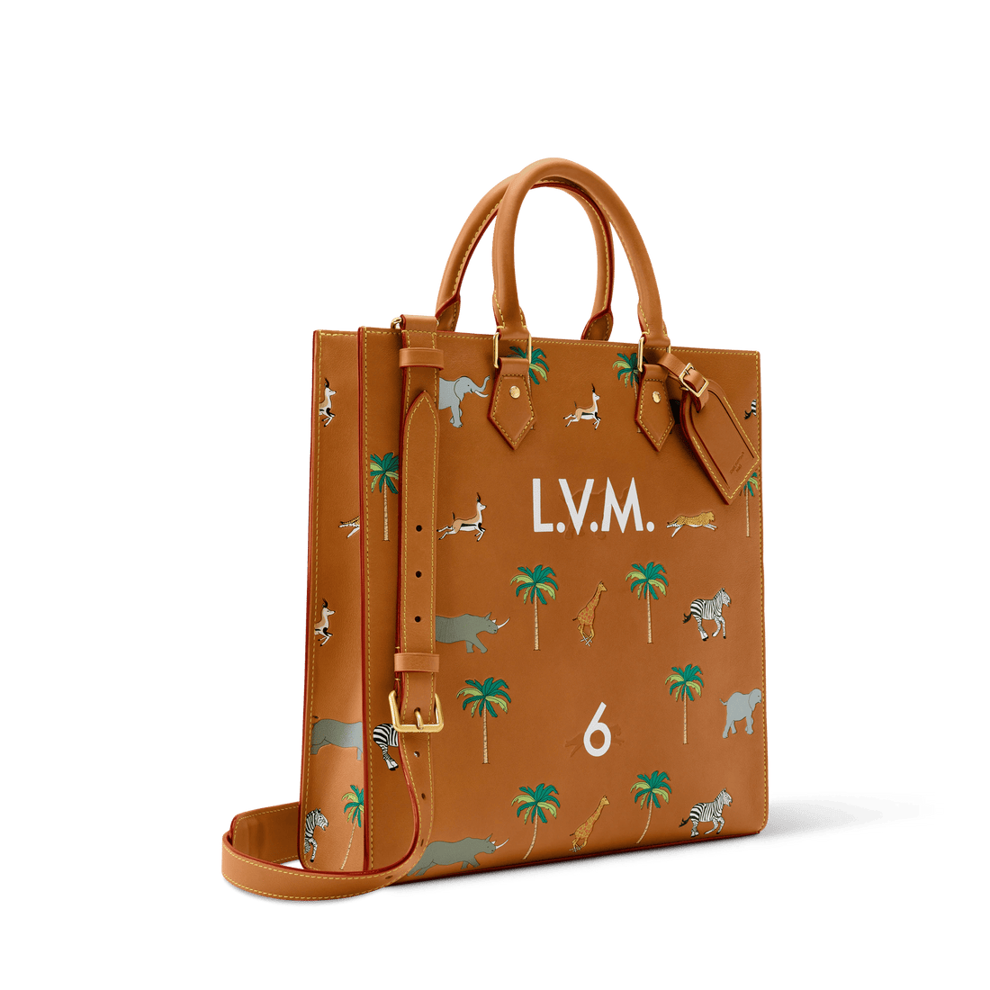 Men's Sac Plat Calf Leather Tan