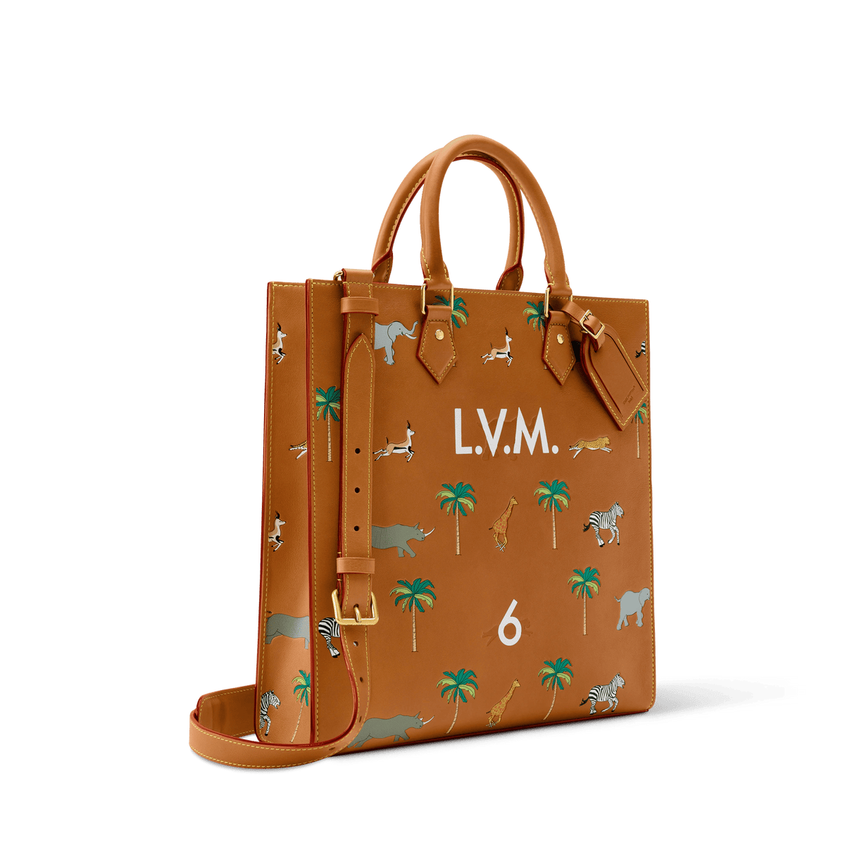 Men's Sac Plat Calf Leather Tan