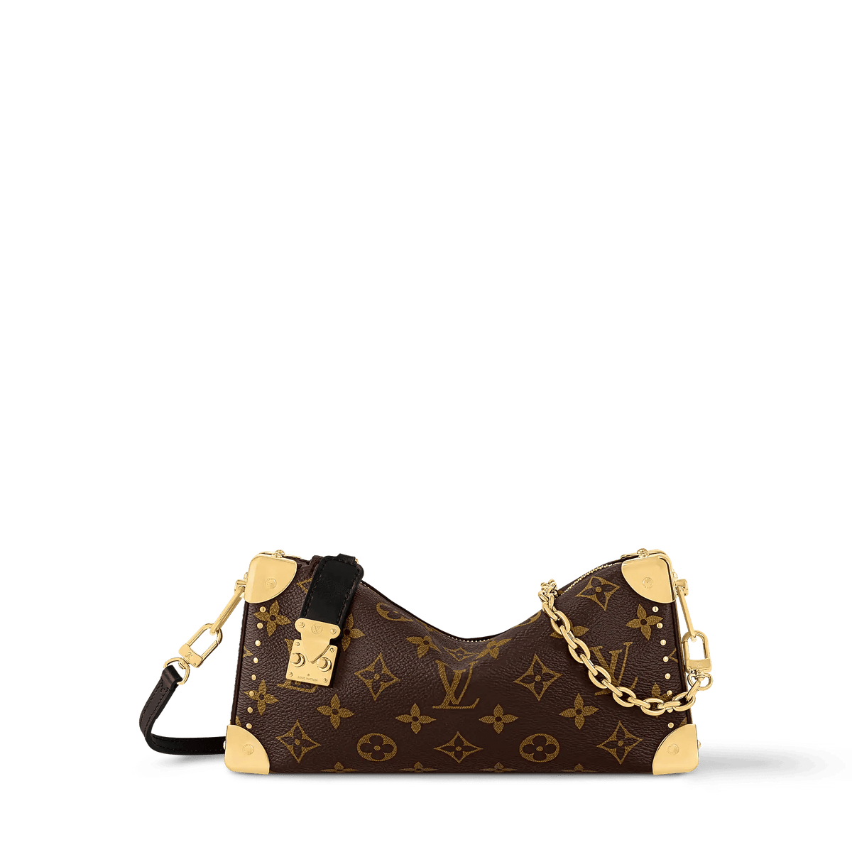 Slim Trunk Monogram Coated Canvas Gold-Toned Hardware