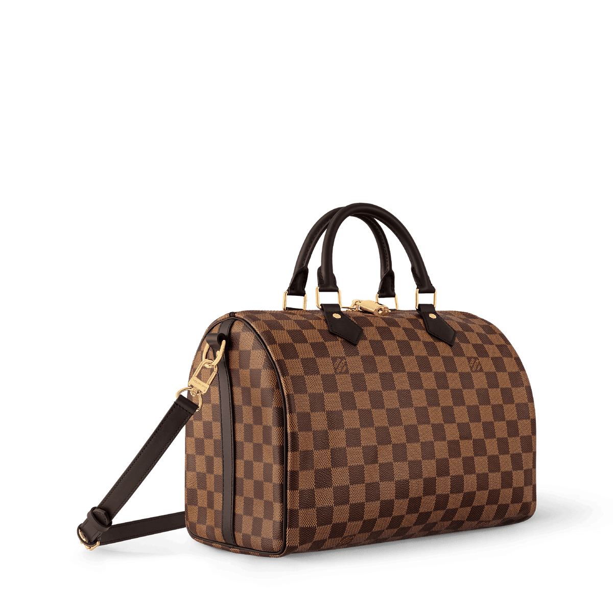 Women's Speedy Bandoulière 30 Damier Ebene Coated Canvas Tote Bag N40590