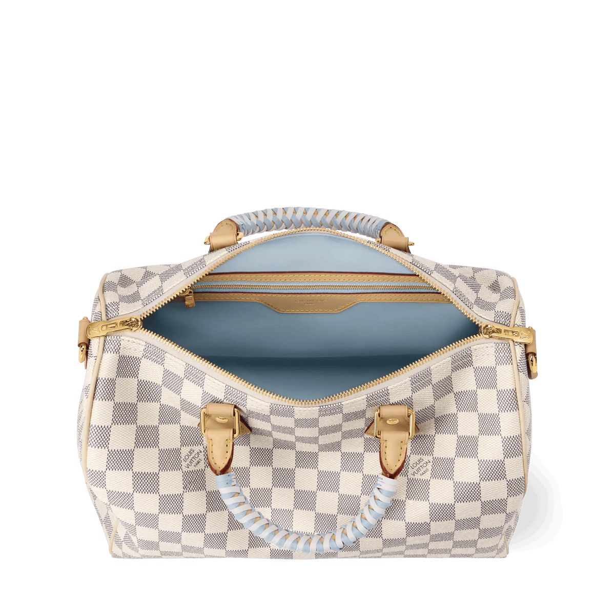 Women's Speedy Soft 30 Damier Azur Bleu Olympe Coated Canvas Handbag N40908