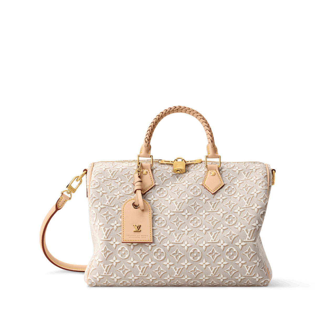 Speedy Soft 30 Monogram Emblème Peuplier Gold-Toned Hardware