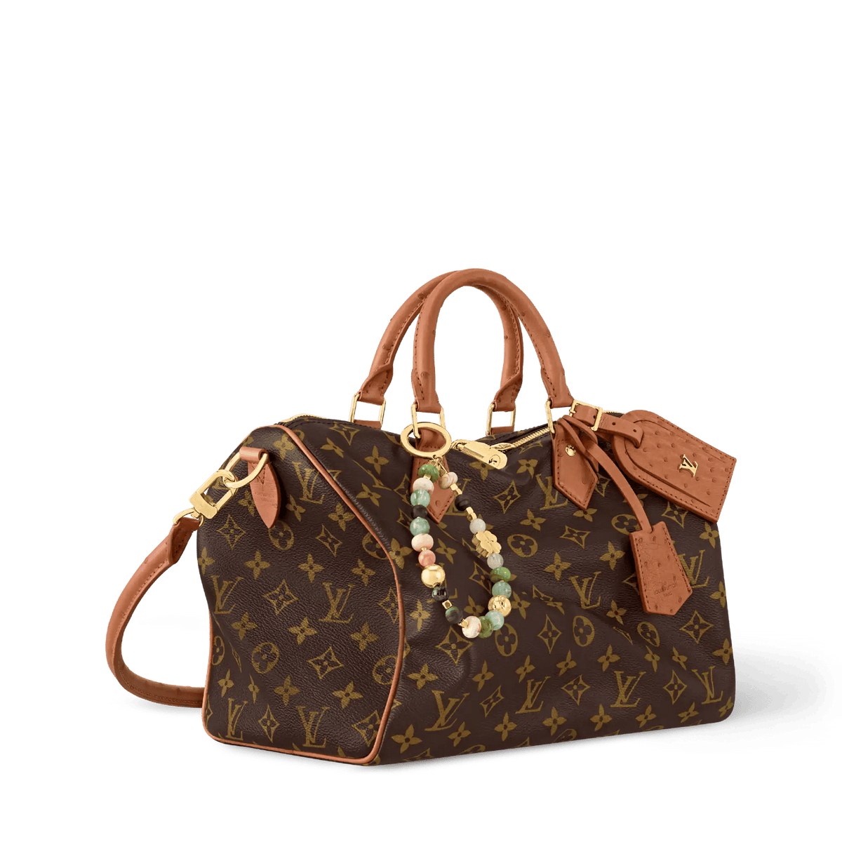 Women's Speedy Soft 30 Boho Monogram Coated Canvas Handbag N87212 - JC