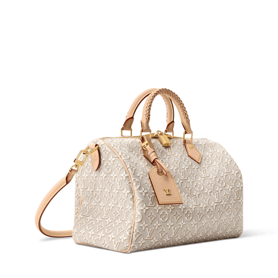 Women's Speedy Soft 30 Monogram Emblème Peuplier Canvas Tote