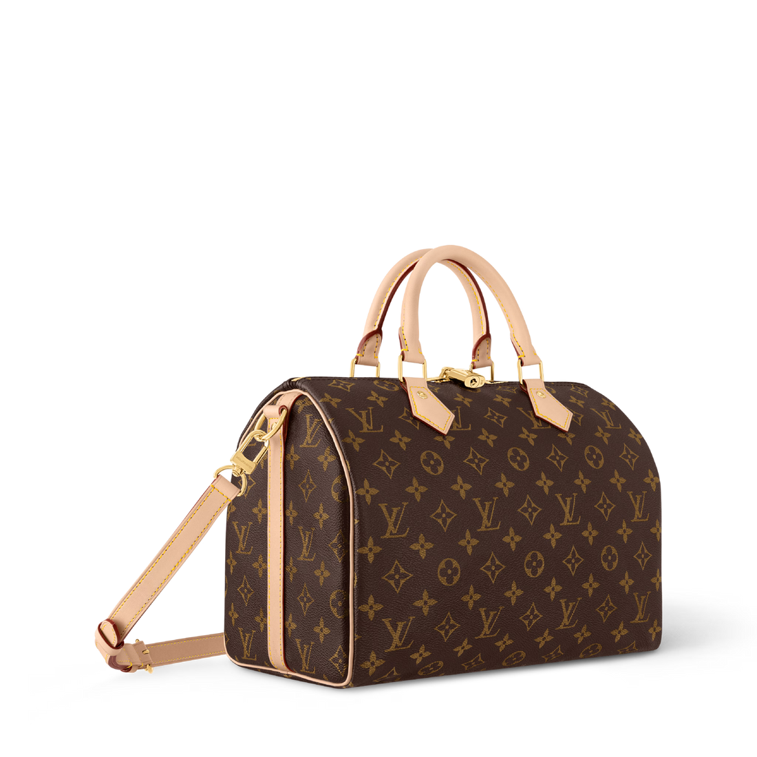 Speedy Bandoulière 30 Monogram Coated Canvas Gold-Toned Hardware