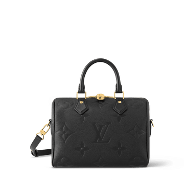 Women's Speedy Bandoulière 25 Black Monogram Empreinte Leather Handbag M58951