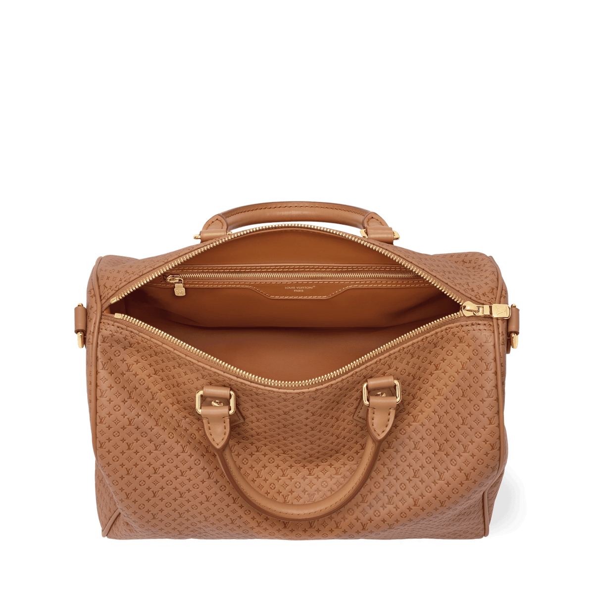 Women's Speedy Soft 30 Minigram Hazelnut Calfskin Tote Bag