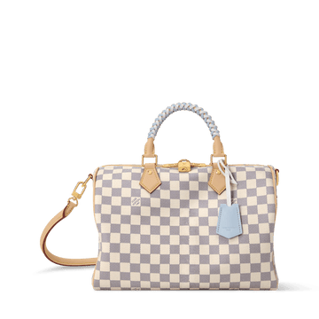 Women's Speedy Soft 30 Damier Azur Bleu Olympe Coated Canvas Handbag N40908