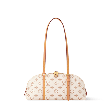Women's Squire East-West Monogram Dune Canvas Shoulder Bag - JC