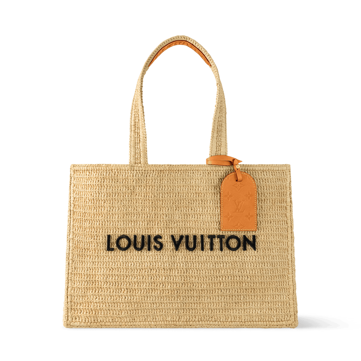 Summer Shopper Tote MM Raffia Natural Beige