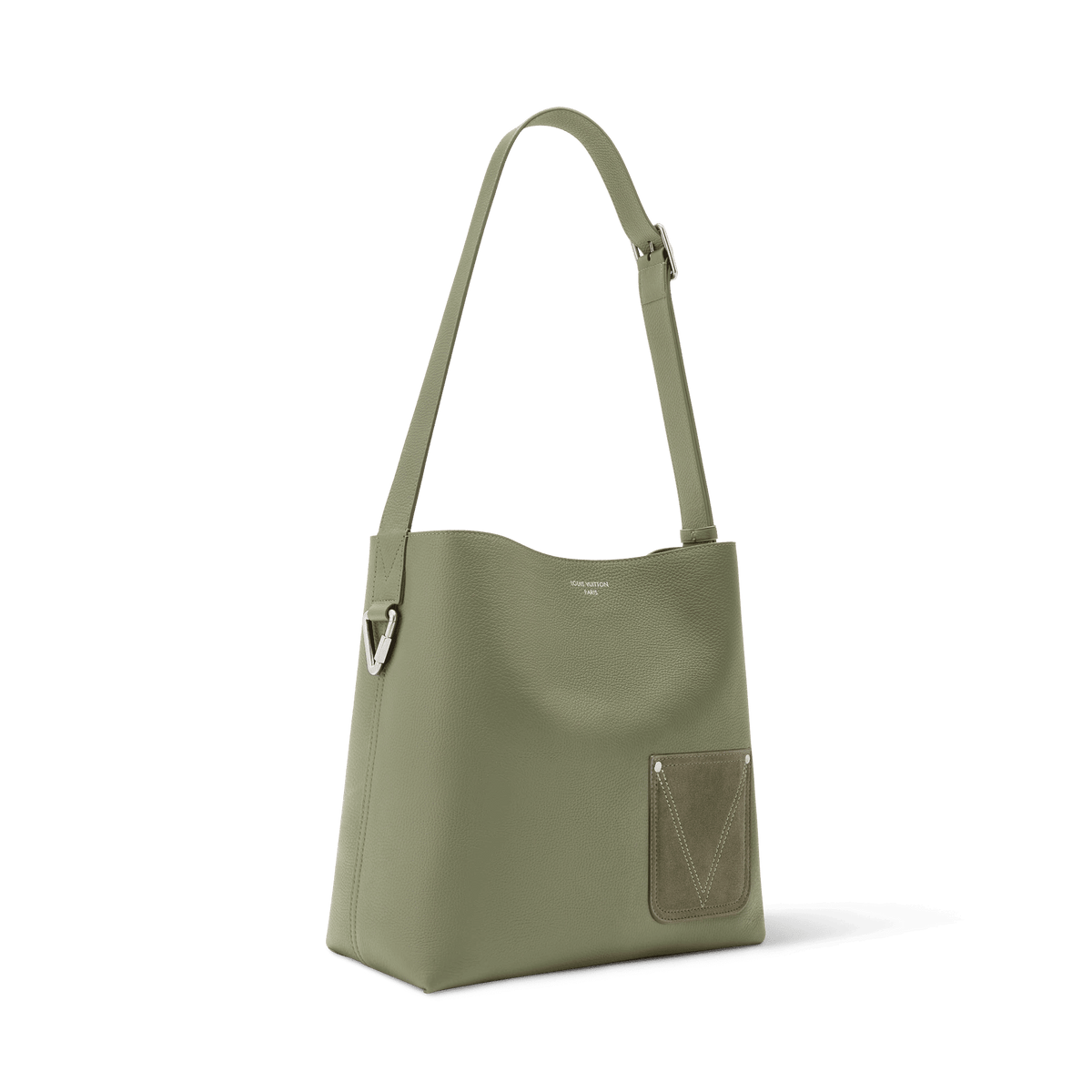 Men's Verso Hobo LV Touch Calfskin Khaki