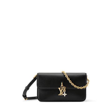 Women's Wallet On Chain LV Bloom Calfskin Leather Chain Wallet M29457
