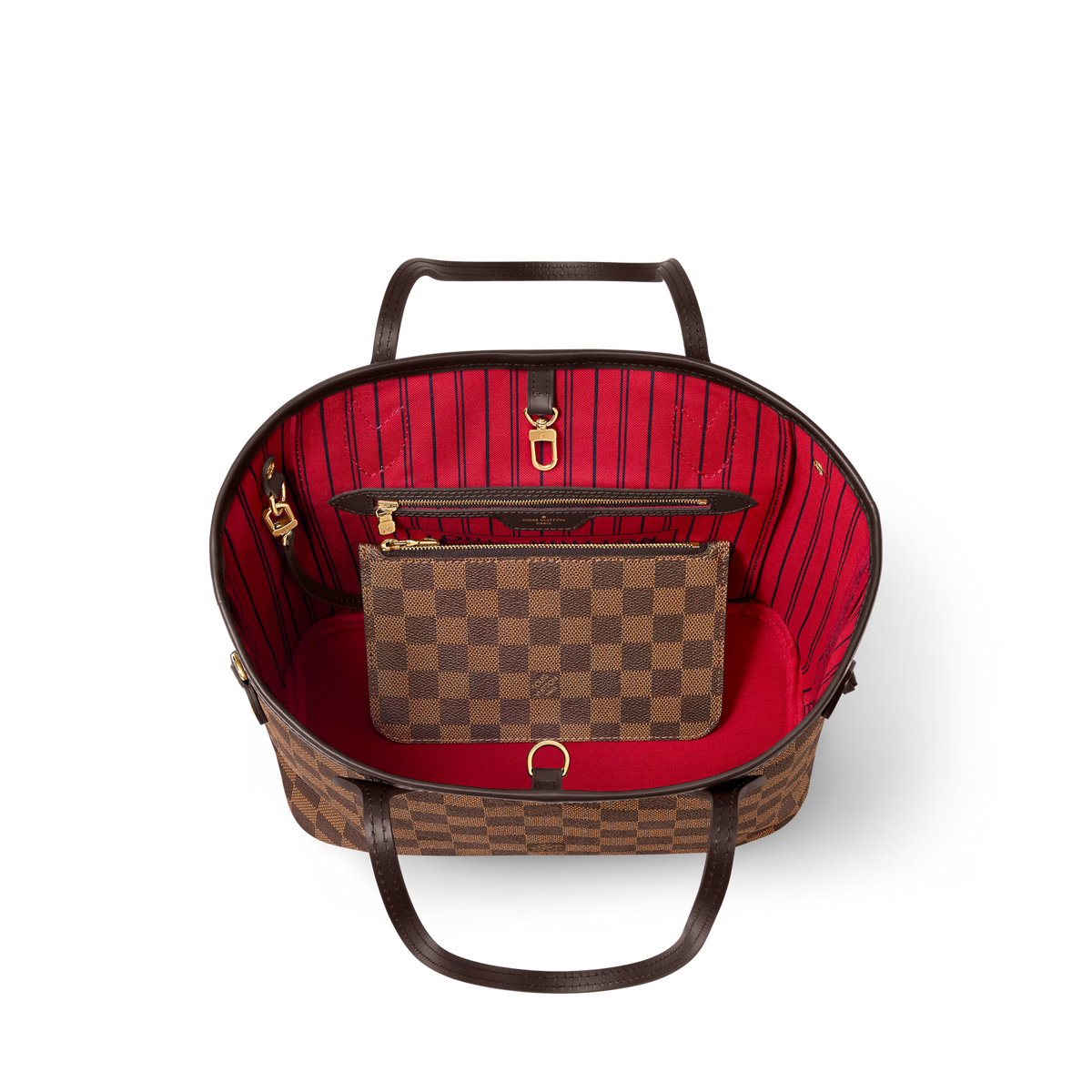 Women's Neverfull PM Damier Ebene Coated Canvas Tote Bag N40600